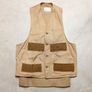 Vintage 50s/60s American Field Men's Made in USA MCM Brown Canvas Hunting Vest